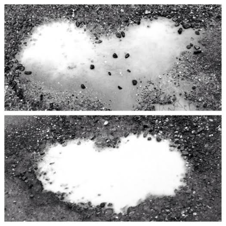 shape of love puddle